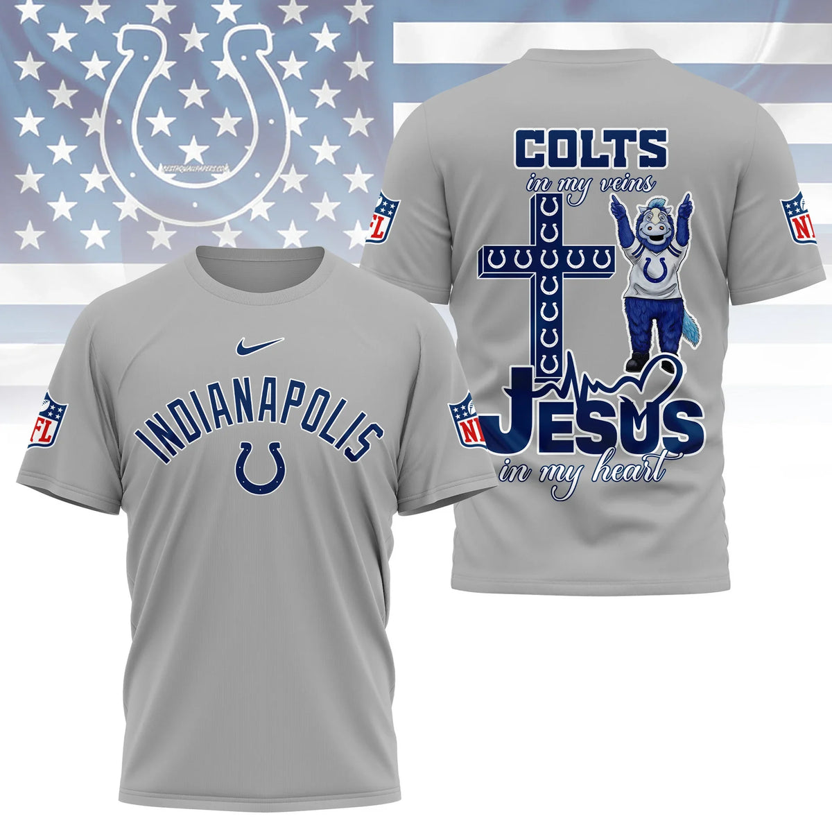 [SPECIAL OFFER] NEW CUSTOMIZED NFL17 IDC INDIANAPOLIS COLTS T-SHIRT | MULTIPLE COLORS AVAILABLE