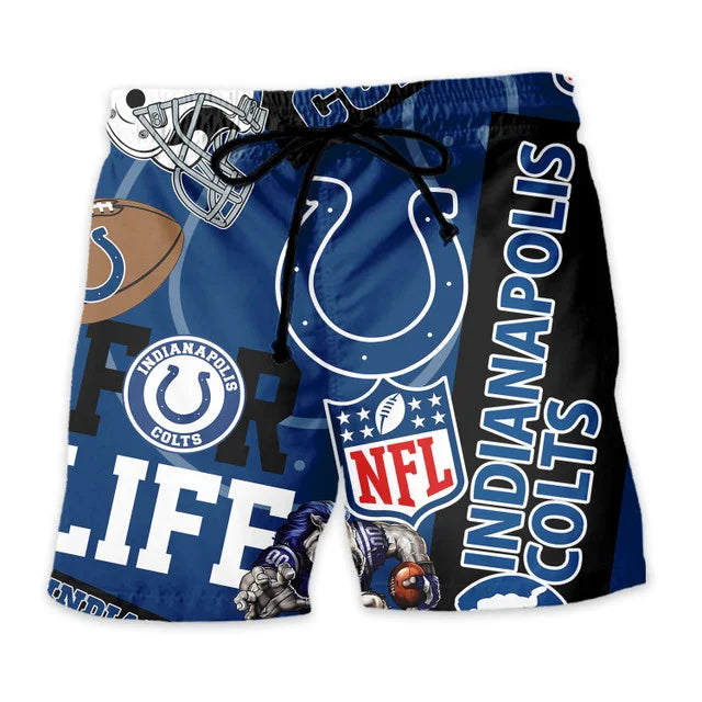 [SPECIAL OFFER] NEW CUSTOMIZED NFL17 IDC INDIANAPOLIS COLTS UNISEX HAWAIIAN SHIRT & SHORTS SET