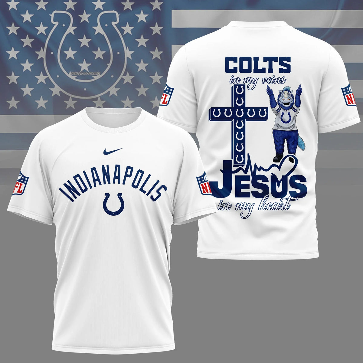 [SPECIAL OFFER] NEW CUSTOMIZED NFL17 IDC INDIANAPOLIS COLTS T-SHIRT | MULTIPLE COLORS AVAILABLE