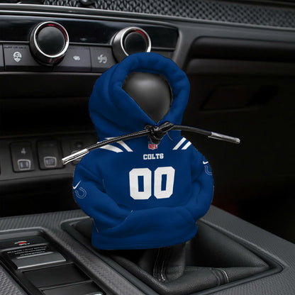 [SPECIAL OFFER] NEW CUSTOMIZED NFL17 IDC INDIANAPOLIS COLTS AUTOMOTIVE HOODIE SHIFT KNOB COVER