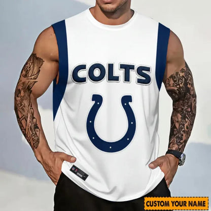 [SPECIAL OFFER] NEW CUSTOMIZED NFL17 IDC INDIANAPOLIS COLTS TANKTOP & GYM SHIRT