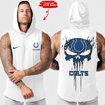 [SPECIAL OFFER] NEW CUSTOMIZED NFL17 IDC INDIANAPOLIS COLTS HOODED TANK TOP