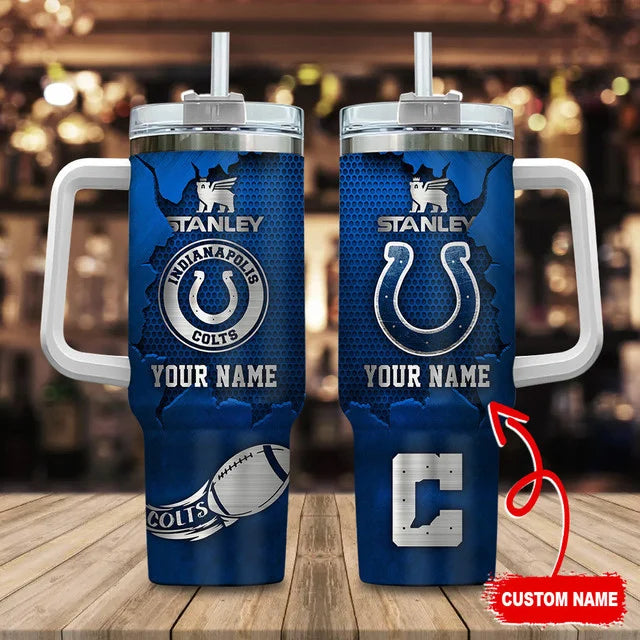 [SPECIAL OFFER] NEW CUSTOMIZED NFL17 IDC INDIANAPOLIS COLTS TUMBLER CUP
