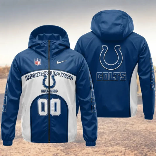 [SPECIAL OFFER] NEW CUSTOMIZED NFL17 IDC INDIANAPOLIS COLTS WINDBREAKER JACKET