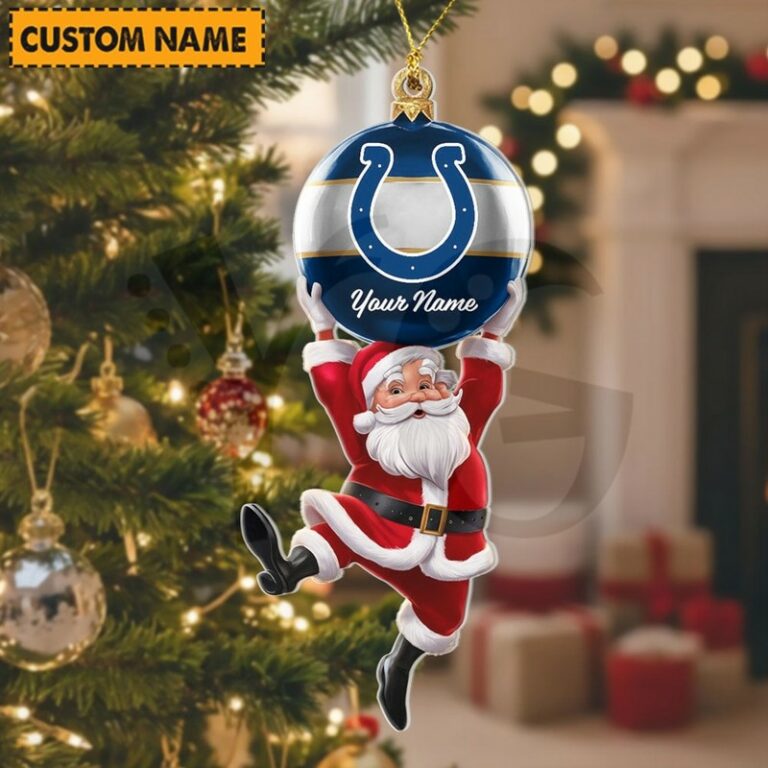 [SPECIAL OFFER] NEW CUSTOMIZED NFL17 IDC INDIANAPOLIS COLTS CHRISTMAS ACRYLIC ORNAMENT