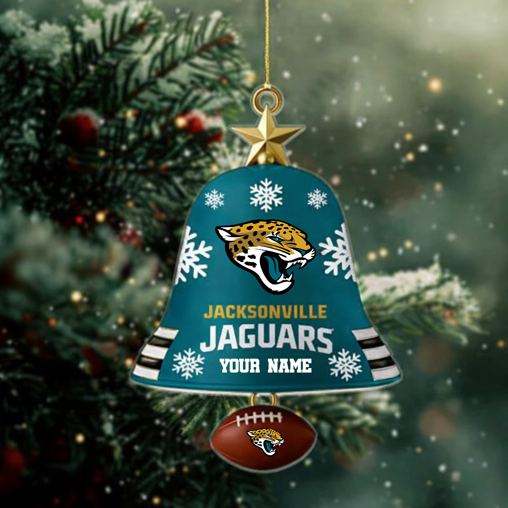 [SPECIAL OFFER] NEW CUSTOMIZED NFL30 JSJ JACKSONVILLE JAGUARS CHRISTMAS ACRYLIC ORNAMENT