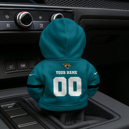 [SPECIAL OFFER] NEW CUSTOMIZED NFL30 JSJ JACKSONVILLE JAGUARS AUTOMOTIVE HOODIE SHIFT KNOB COVER
