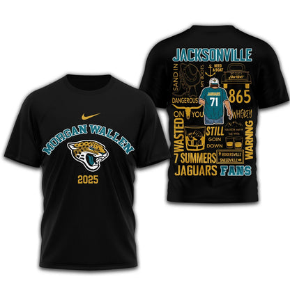 [SPECIAL OFFER] NEW CUSTOMIZED NFL30 JSJ JACKSONVILLE JAGUARS T-SHIRT | MULTIPLE COLORS AVAILABLE