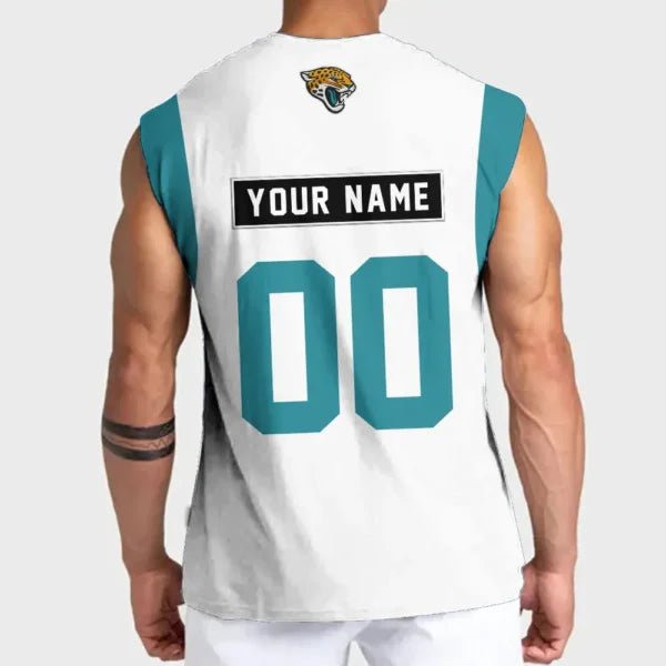 [SPECIAL OFFER] NEW CUSTOMIZED NFL30 JSJ JACKSONVILLE JAGUARS TANKTOP & GYM SHIRT