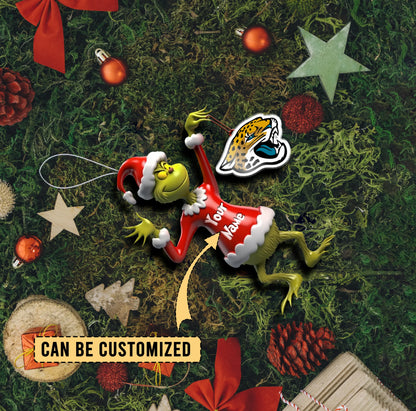 [SPECIAL OFFER] NEW CUSTOMIZED NFL30 JSJ JACKSONVILLE JAGUARS CHRISTMAS ACRYLIC ORNAMENT