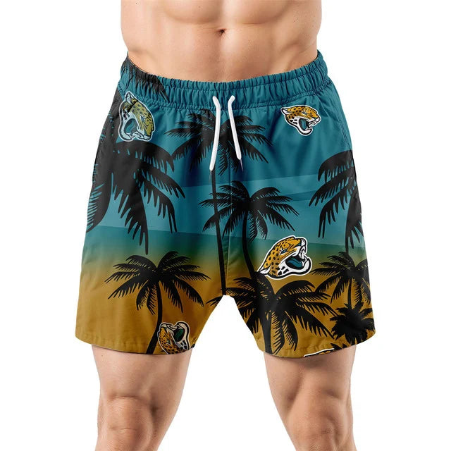 [SPECIAL OFFER] NEW CUSTOMIZED NFL30 JSJ JACKSONVILLE JAGUARS UNISEX HAWAIIAN SHIRT & SHORTS SET