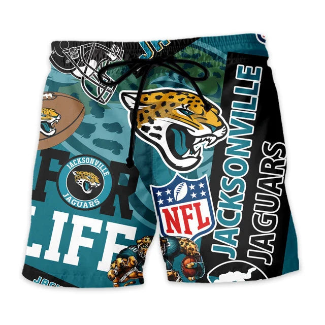 [SPECIAL OFFER] NEW CUSTOMIZED NFL30 JSJ JACKSONVILLE JAGUARS UNISEX HAWAIIAN SHIRT & SHORTS SET