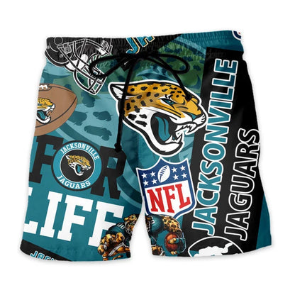 [SPECIAL OFFER] NEW CUSTOMIZED NFL30 JSJ JACKSONVILLE JAGUARS UNISEX HAWAIIAN SHIRT & SHORTS SET