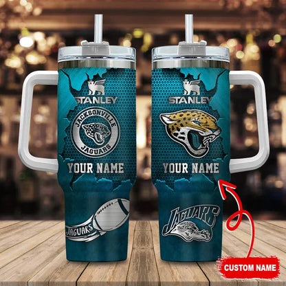 [SPECIAL OFFER] NEW CUSTOMIZED NFL30 JSJ JACKSONVILLE JAGUARS TUMBLER CUP