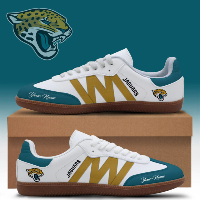 [SPECIAL OFFER] NEW CUSTOMIZED NFL30 JSJ JACKSONVILLE JAGUARS CLASSIC SNEAKERS