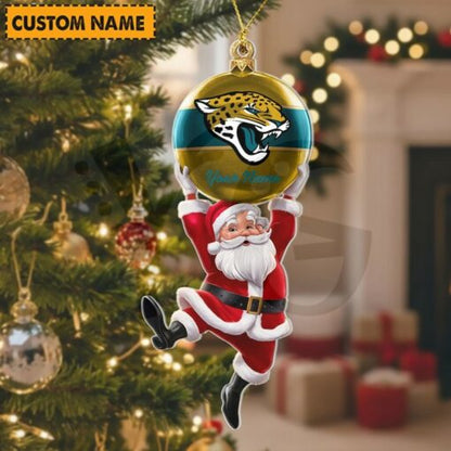 [SPECIAL OFFER] NEW CUSTOMIZED NFL30 JSJ JACKSONVILLE JAGUARS CHRISTMAS ACRYLIC ORNAMENT