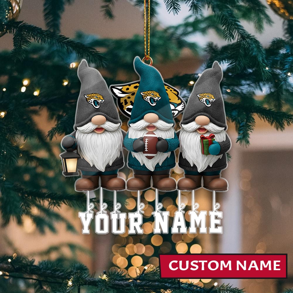 [SPECIAL OFFER] NEW CUSTOMIZED NFL30 JSJ JACKSONVILLE JAGUARS CHRISTMAS ACRYLIC ORNAMENT