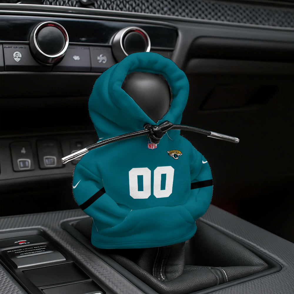 [SPECIAL OFFER] NEW CUSTOMIZED NFL30 JSJ JACKSONVILLE JAGUARS AUTOMOTIVE HOODIE SHIFT KNOB COVER