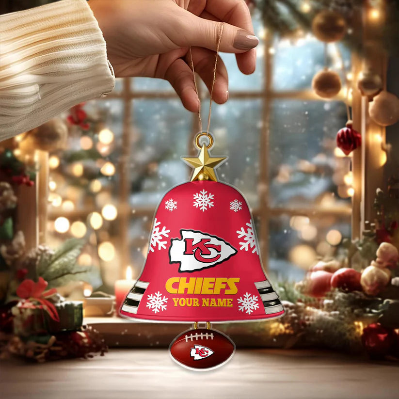 [SPECIAL OFFER] NEW CUSTOMIZED NFL01 KCC KANSAS CITY CHIEFS CHRISTMAS ACRYLIC ORNAMENT