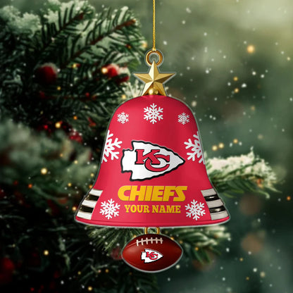 [SPECIAL OFFER] NEW CUSTOMIZED NFL01 KCC KANSAS CITY CHIEFS CHRISTMAS ACRYLIC ORNAMENT