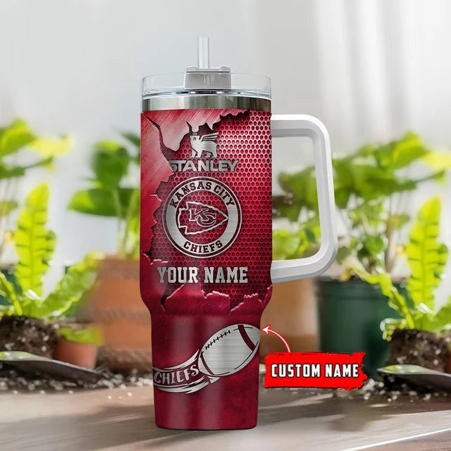 [SPECIAL OFFER] NEW CUSTOMIZED NFL01 KCC KANSAS CITY CHIEFS TUMBLER CUP