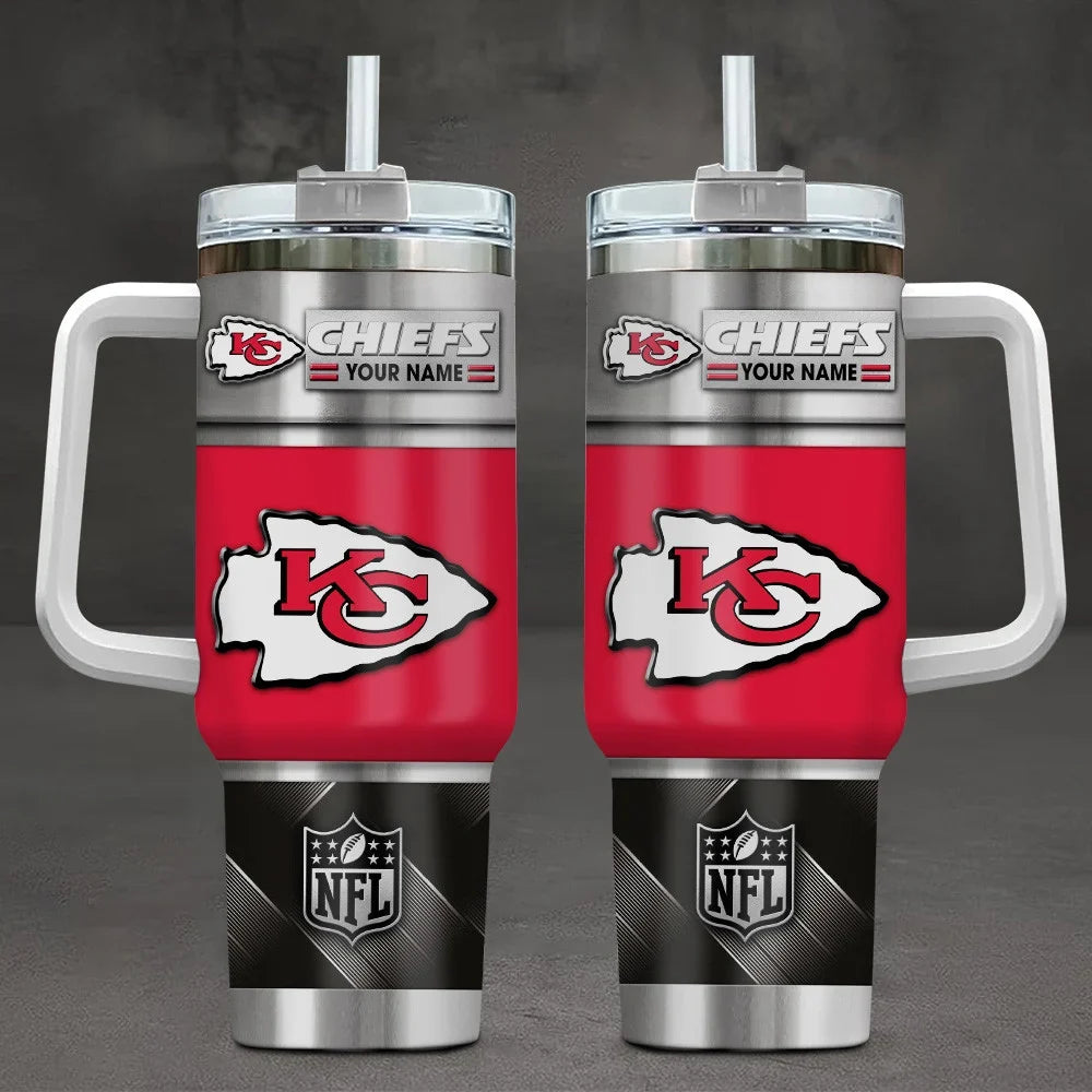 [SPECIAL OFFER] NEW CUSTOMIZED NFL01 KCC KANSAS CITY CHIEFS TUMBLER CUP