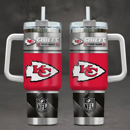 [SPECIAL OFFER] NEW CUSTOMIZED NFL01 KCC KANSAS CITY CHIEFS TUMBLER CUP