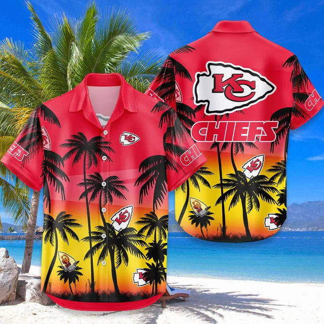 [SPECIAL OFFER] NEW CUSTOMIZED NFL01 KCC KANSAS CITY CHIEFS UNISEX HAWAIIAN SHIRT & SHORTS SET