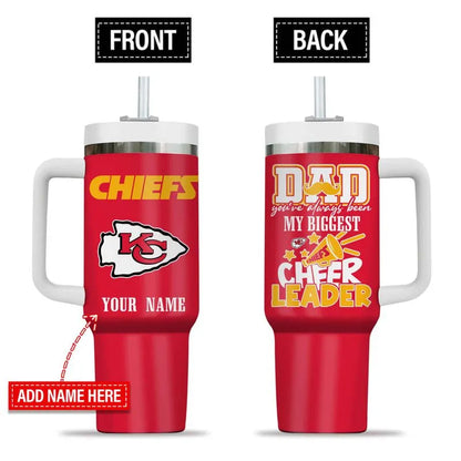 [SPECIAL OFFER] NEW CUSTOMIZED NFL01 KCC KANSAS CITY CHIEFS 40OZ TUMBLER