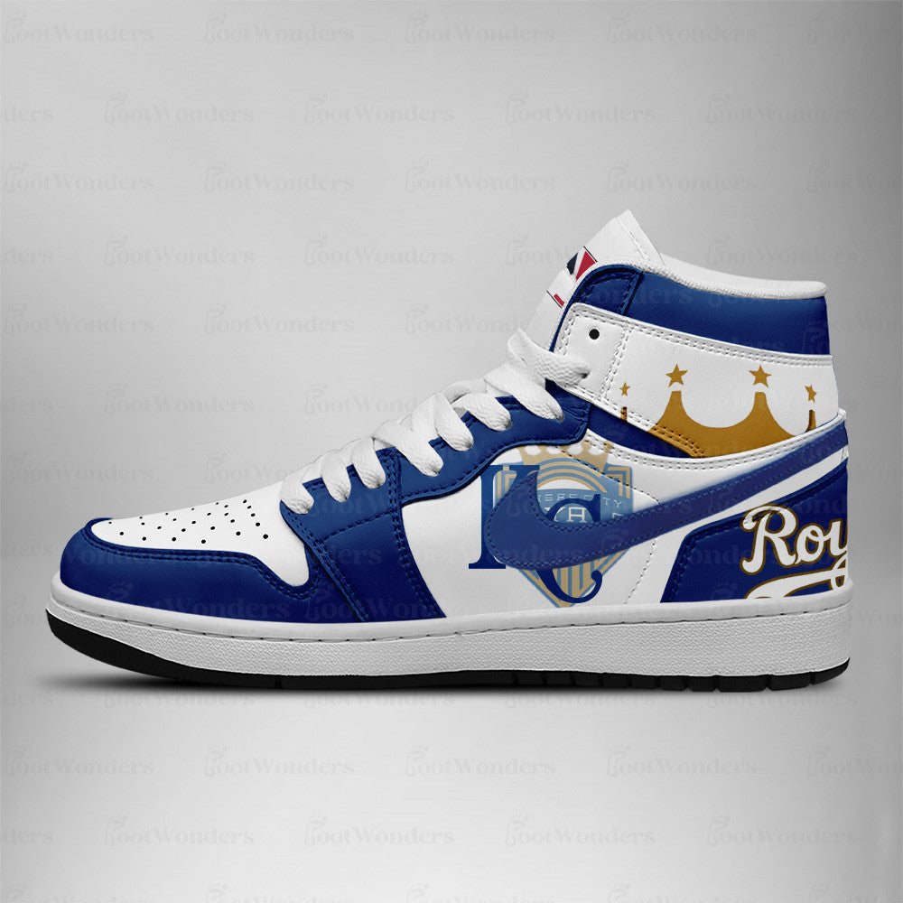 [FLASH SALE] NEW CUSTOMIZED MLB19 KC ROYALS AIR JORDAN SNEAKERS