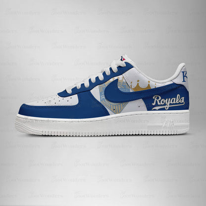 [FLASH SALE] NEW CUSTOMIZED MLB19 KC ROYALS AF1 SHOES