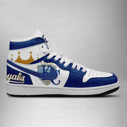 [FLASH SALE] NEW CUSTOMIZED MLB19 KC ROYALS AIR JORDAN SNEAKERS