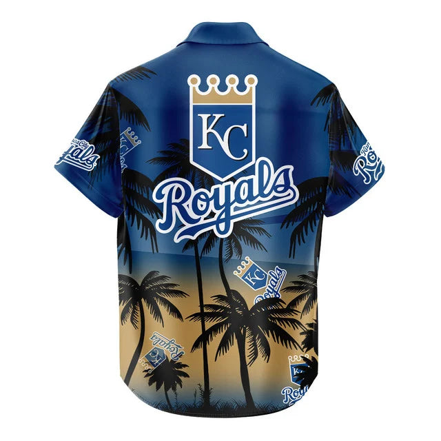 [FLASH SALE] NEW CUSTOMIZED MLB19 KCR KANSAS CITY ROYALS UNISEX HAWAIIAN SHIRT & SHORTS SET