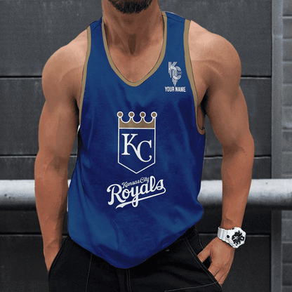 [FLASH SALE] NEW CUSTOMIZED MLB19 KANSAS CITY ROYALS UNISEX TANK TOP