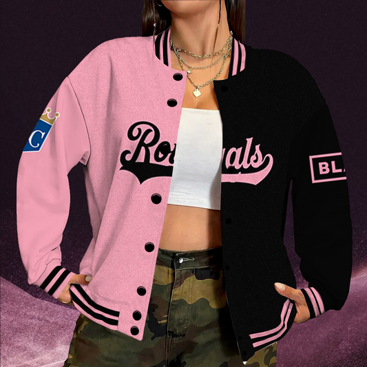 [FLASH SALE] NEW CUSTOMIZED MLB19 KCR KANSAS CITY ROYALS SATIN VARSITY & BASEBALL JACKET