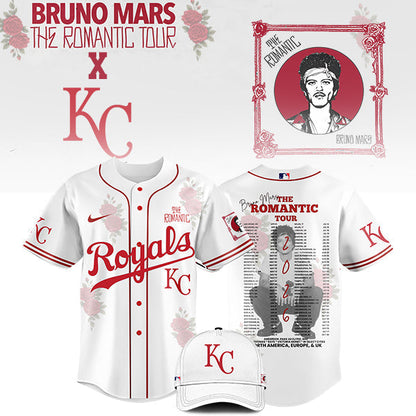 [FLASH SALE] NEW CUSTOMIZED MLB19 KC ROYALS x BRUNO MARS BASEBALL JERSEY