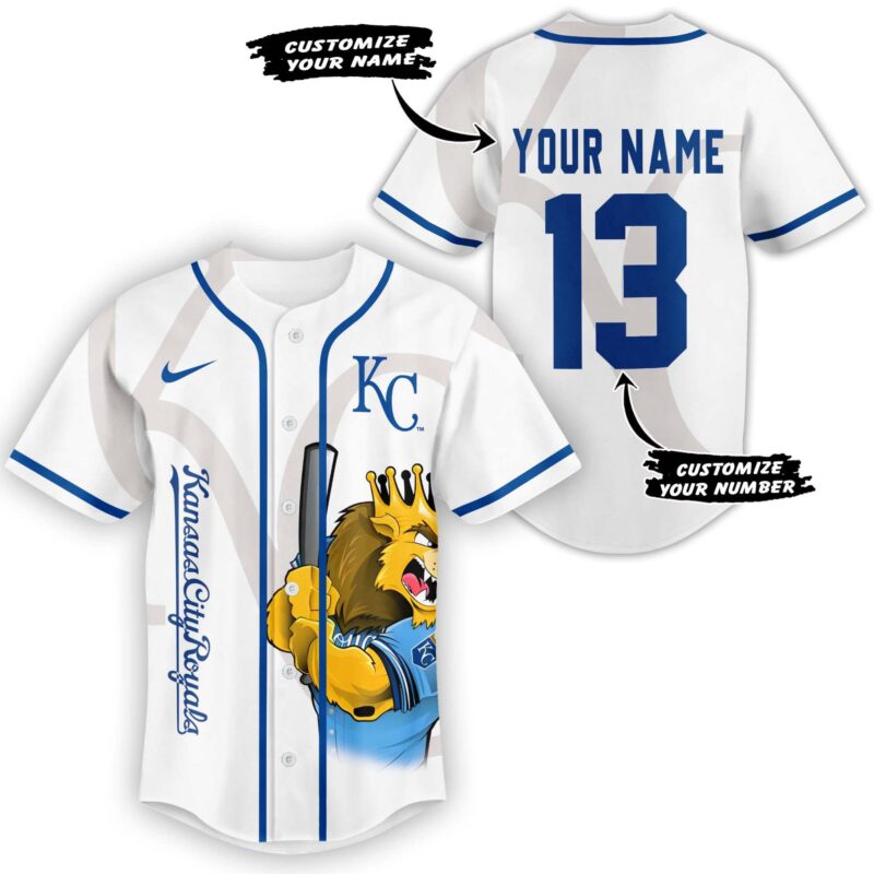 [FLASH SALE] NEW CUSTOMIZED MLB19 KC ROYALS BASEBALL JERSEY