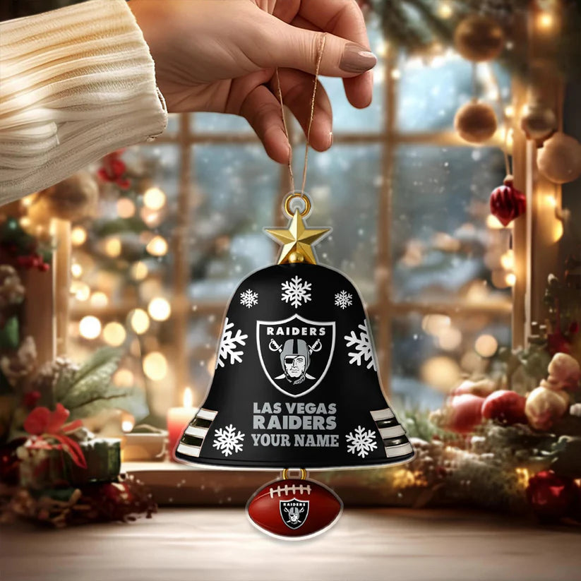 [SPECIAL OFFER] NEW CUSTOMIZED NFL07 LVR LAS VEGAS RAIDERS CHRISTMAS ACRYLIC ORNAMENT