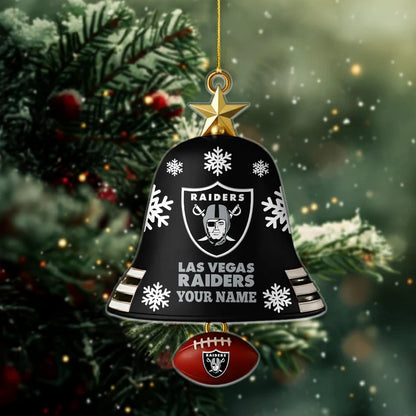 [SPECIAL OFFER] NEW CUSTOMIZED NFL07 LVR LAS VEGAS RAIDERS CHRISTMAS ACRYLIC ORNAMENT