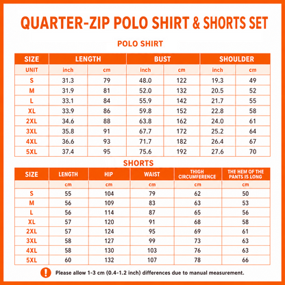 [SPECIAL OFFER] NEW CUSTOMIZED NFL14 PSB PITTSBURGH STEELERS QUARTER-ZIP POLO SHIRT & SHORTS SET
