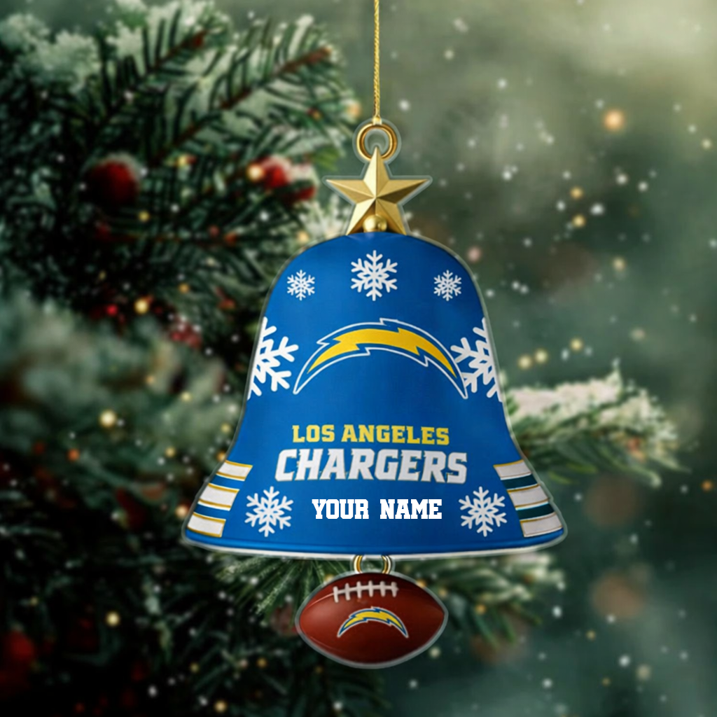 [SPECIAL OFFER] NEW CUSTOMIZED NFL09 LAC LOS ANGELES CHARGERS CHRISTMAS ACRYLIC ORNAMENT
