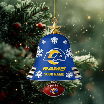 [SPECIAL OFFER] NEW CUSTOMIZED NFL22 LAR LOS ANGELES RAMS CHRISTMAS ACRYLIC ORNAMENT