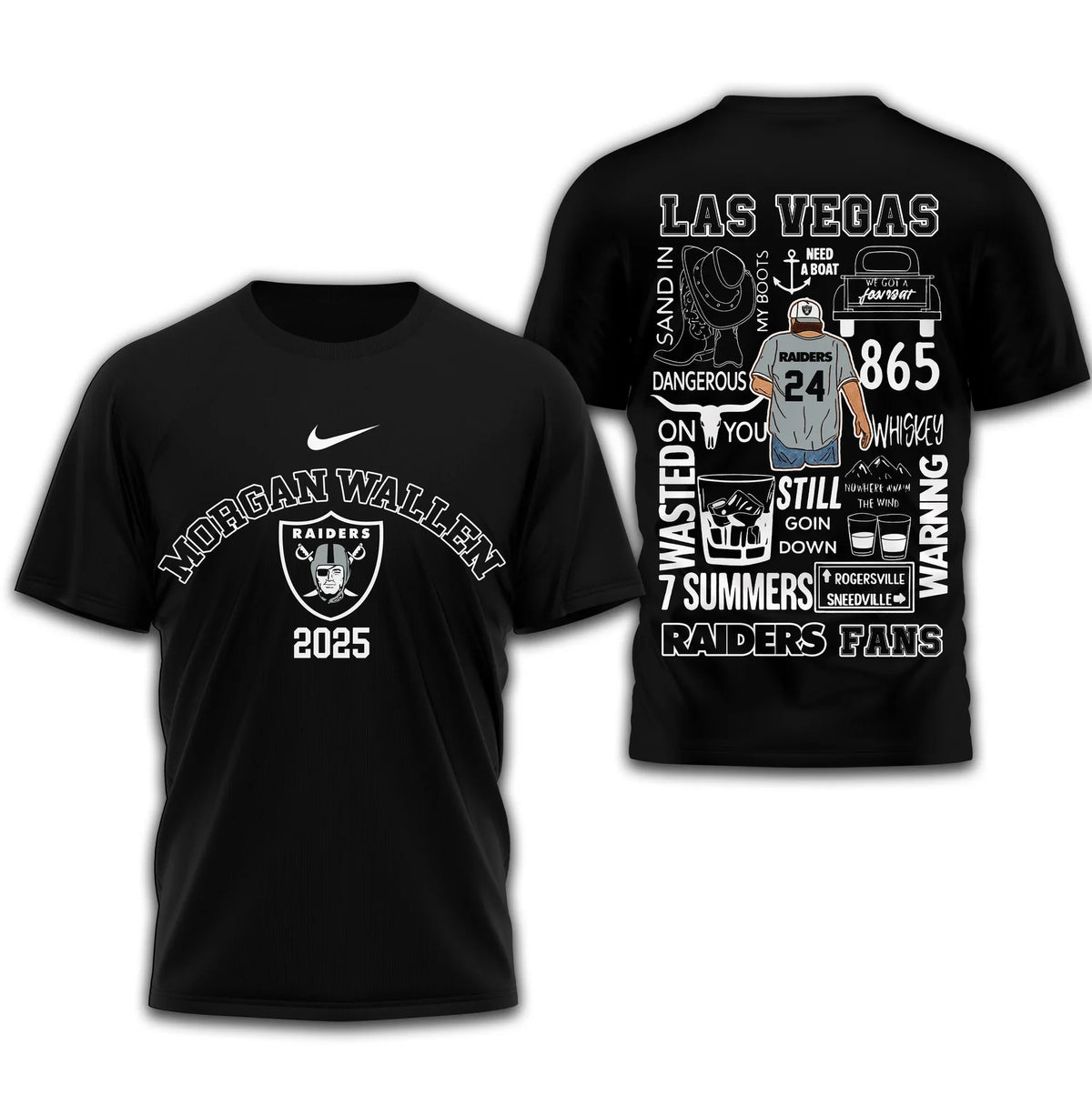 [SPECIAL OFFER] NEW CUSTOMIZED NFL07 LVR LAS VEGAS RAIDERS T-SHIRT | MULTIPLE COLORS AVAILABLE