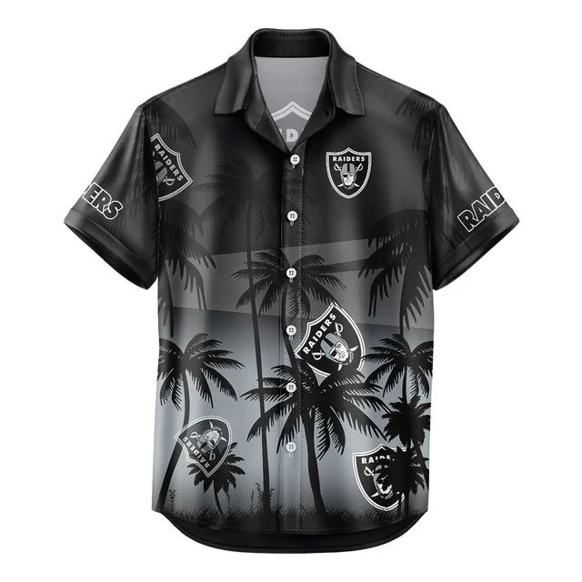 [SPECIAL OFFER] NEW CUSTOMIZED NFL07 LVR LAS VEGAS RAIDERS UNISEX HAWAIIAN SHIRT & SHORTS SET