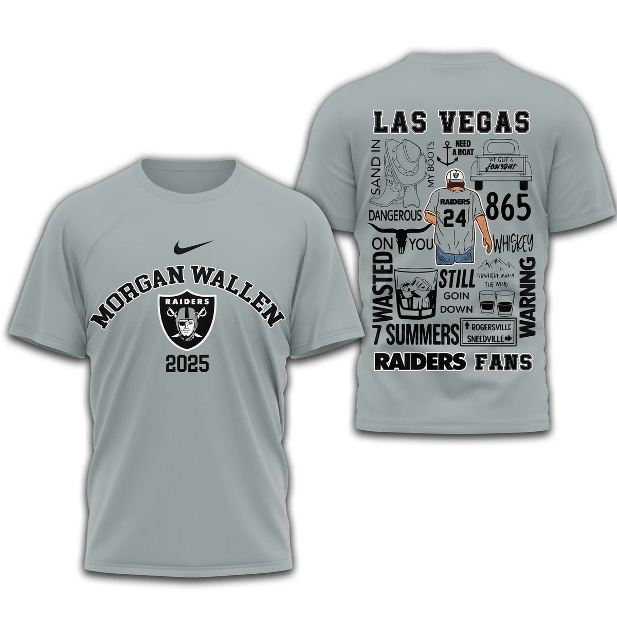 [SPECIAL OFFER] NEW CUSTOMIZED NFL07 LVR LAS VEGAS RAIDERS T-SHIRT | MULTIPLE COLORS AVAILABLE