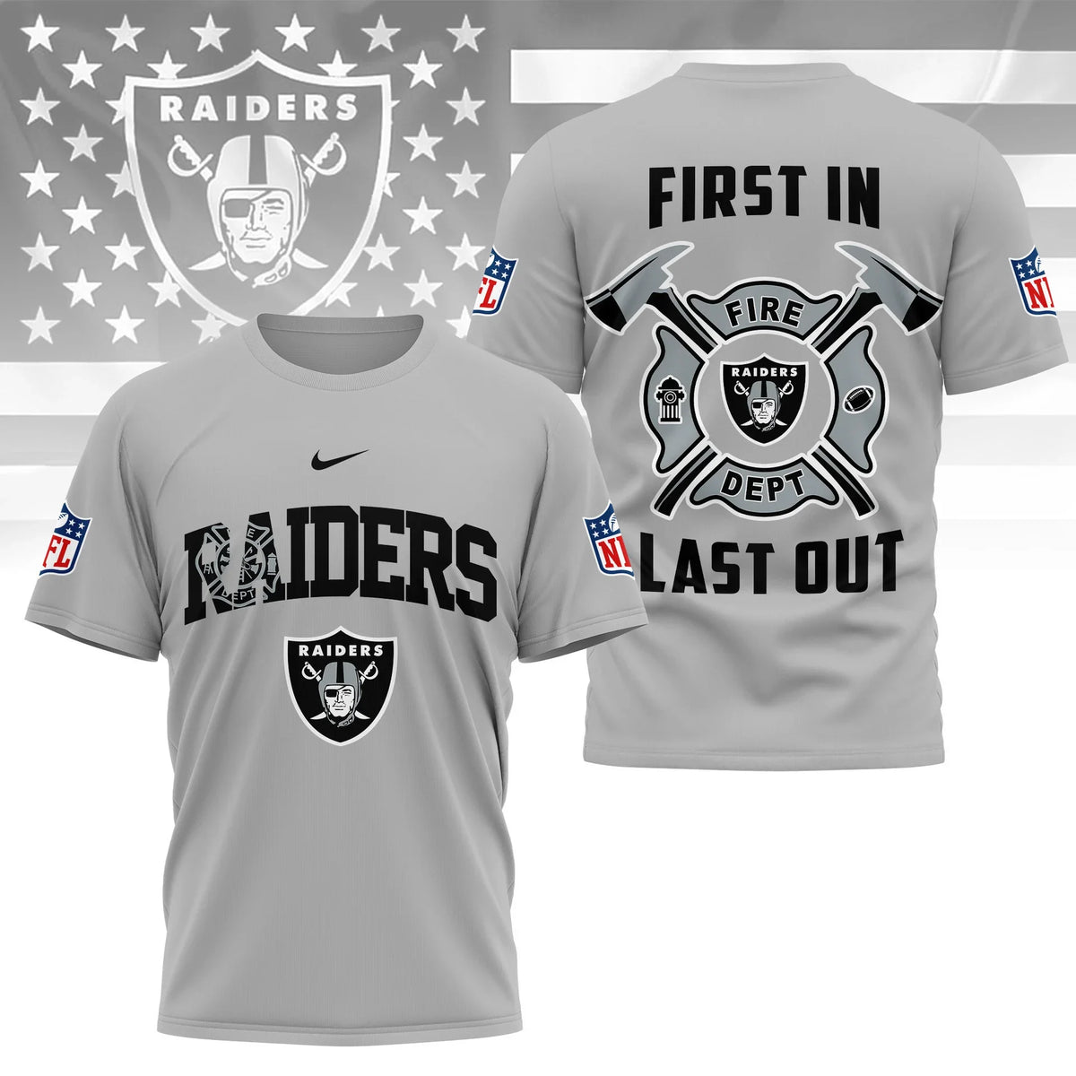 [SPECIAL OFFER] NEW CUSTOMIZED NFL07 LVR LAS VEGAS RAIDERS T-SHIRT | MULTIPLE COLORS AVAILABLE