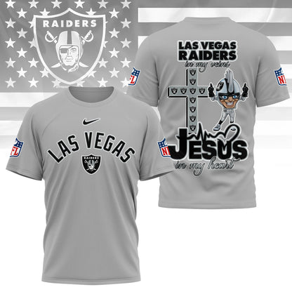 [SPECIAL OFFER] NEW CUSTOMIZED NFL07 LVR LAS VEGAS RAIDERS T-SHIRT | MULTIPLE COLORS AVAILABLE