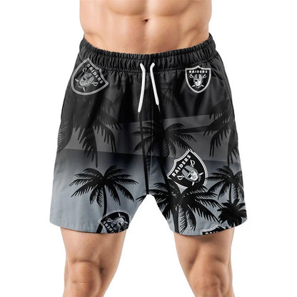 [SPECIAL OFFER] NEW CUSTOMIZED NFL07 LVR LAS VEGAS RAIDERS UNISEX HAWAIIAN SHIRT & SHORTS SET