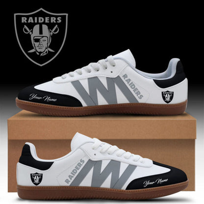[SPECIAL OFFER] NEW CUSTOMIZED NFL07 LVR LAS VEGAS RAIDERS CLASSIC SNEAKERS