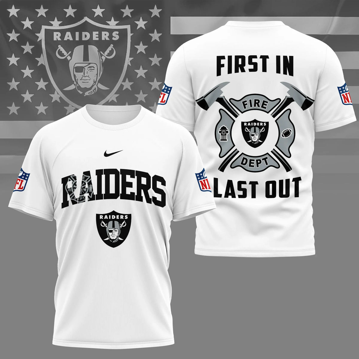 [SPECIAL OFFER] NEW CUSTOMIZED NFL07 LVR LAS VEGAS RAIDERS T-SHIRT | MULTIPLE COLORS AVAILABLE
